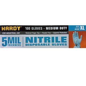 HARDY 100 Medium Duty Nitrile Disposable Gloves